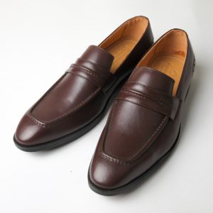 Giày lười Loafer màu nâu – chất liệu da bò F020241