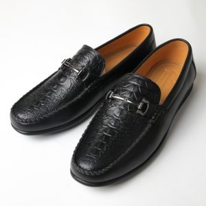 Giày Penny Loafer da dập vân cá sấu FTT Leather – f020340