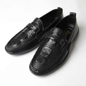 Giày lười da dập vân cá sấu FTT Leather F029540