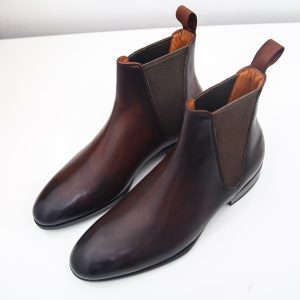chelsea boot nam FTT Leather S2021 mã FTT03BR- FTT Leather