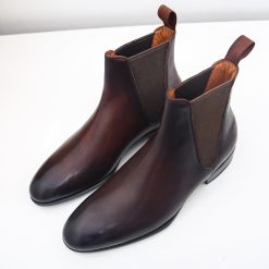 chelsea boot nam FTT Leather S2021 mã FTT03BR- FTT Leather