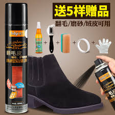 Giày lông lộn làm sạch chăm sóc chất tẩy rửa giày bột màu đen mờ da